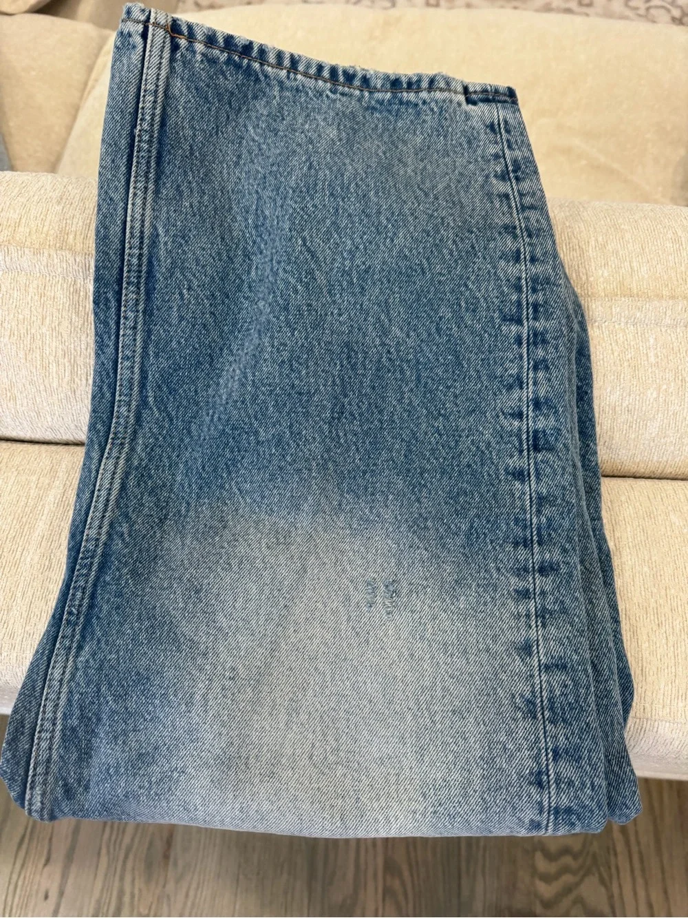 We The Free Relaxed Wide-Leg Light Blue Jeans Women’s 30 ~ WORN ONCE - Picture 12 of 15